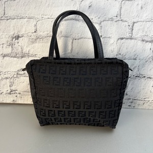 FENDI フェンディ ズッカ柄  ハンドバッグ ブラック A-9715