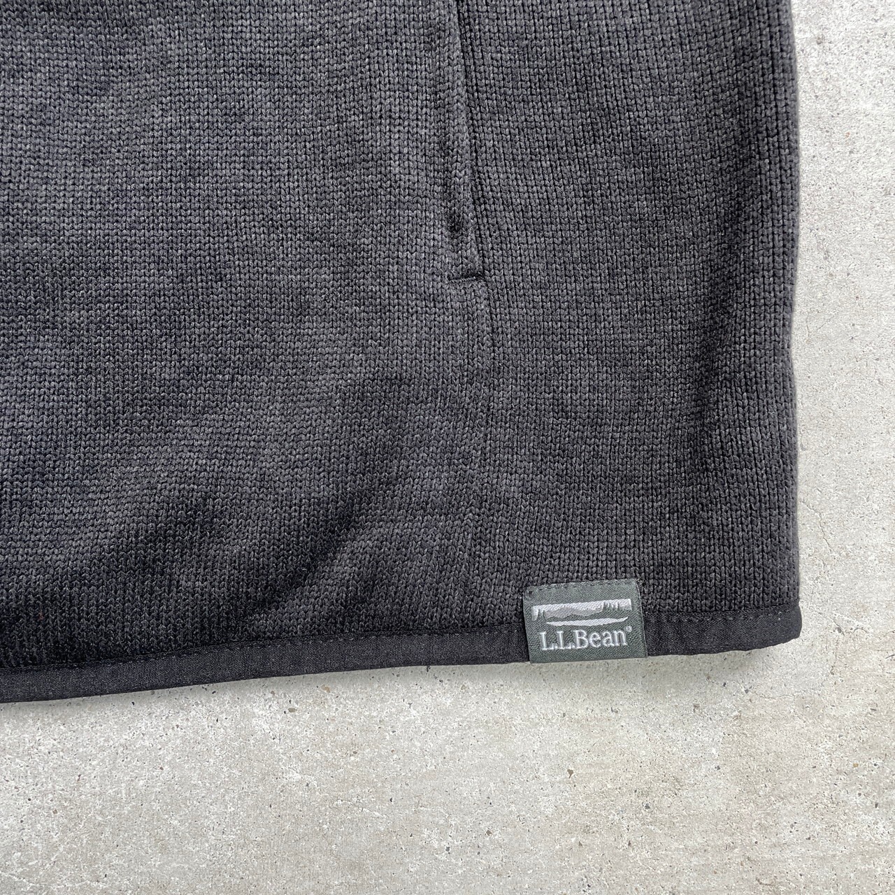 L.L.Bean エルエルビーン ニットフリースベスト 企業ロゴ刺繍 メンズ 