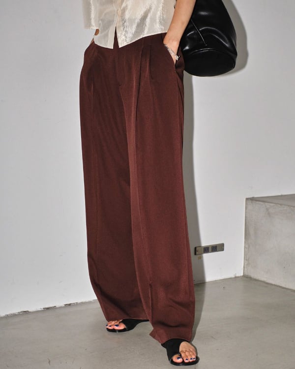 TODAYFUL トゥデイフル / Tuck Wide Trousers タックワイドトラウザー