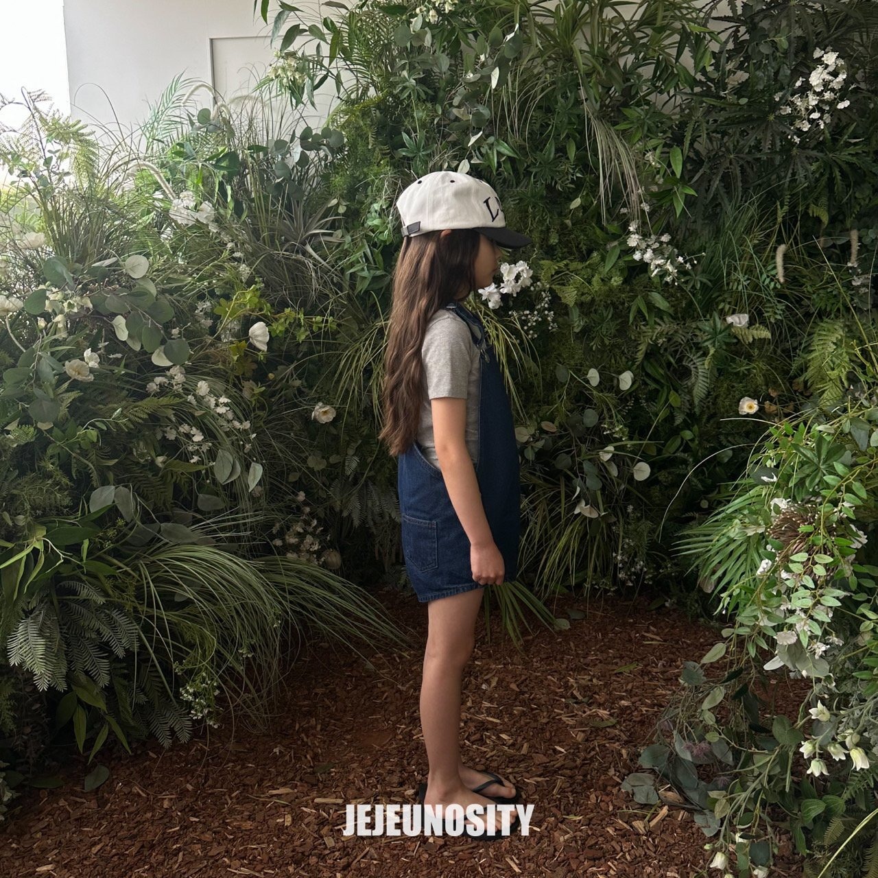 【jejeunosity】ベリーショートオーバーオール サロペット デニム 90〜120cm 240519 - 8