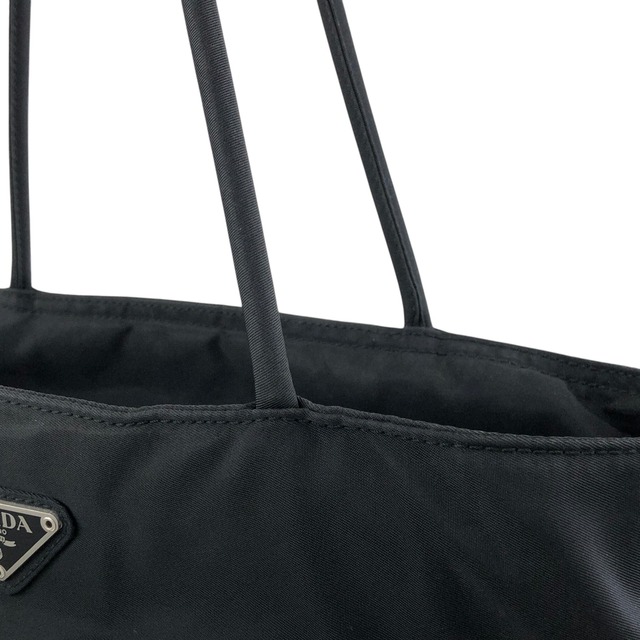 PRADA プラダ ハンドバッグ ブラック トライアングルロゴ ナイロン トートバッグ vintage ヴィンテージ オールド uj4nxf