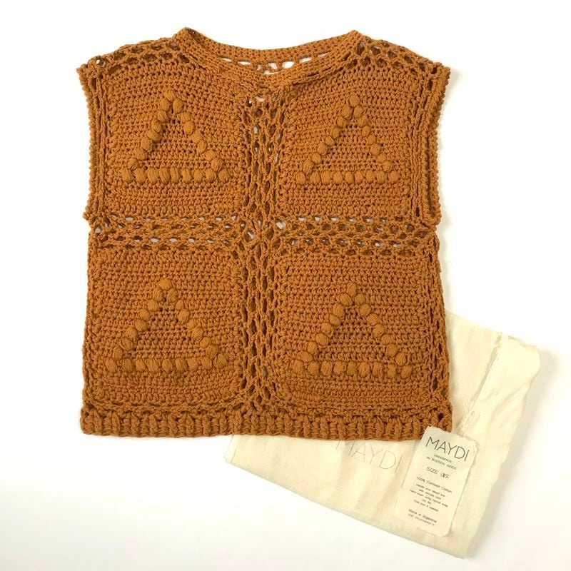 MAYDI マイディ HAND MADE ハンドメイド コットンニット ベスト 