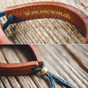 Minimal Leather Adjustable Bracelet / ミニマル レザー アジャスタブル ブレスレット