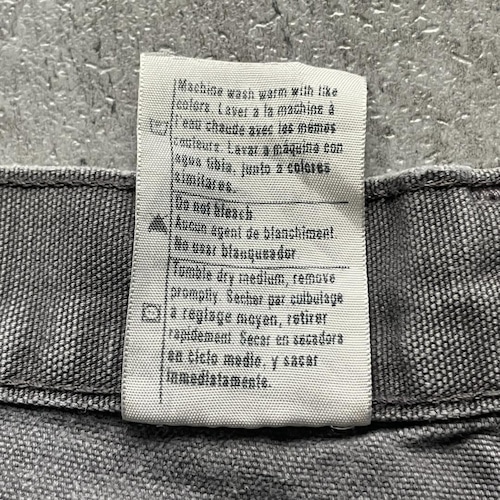 襤褸 USA生地製 グレー ダブルニー Carhartt B136 35×30 詳細写真10