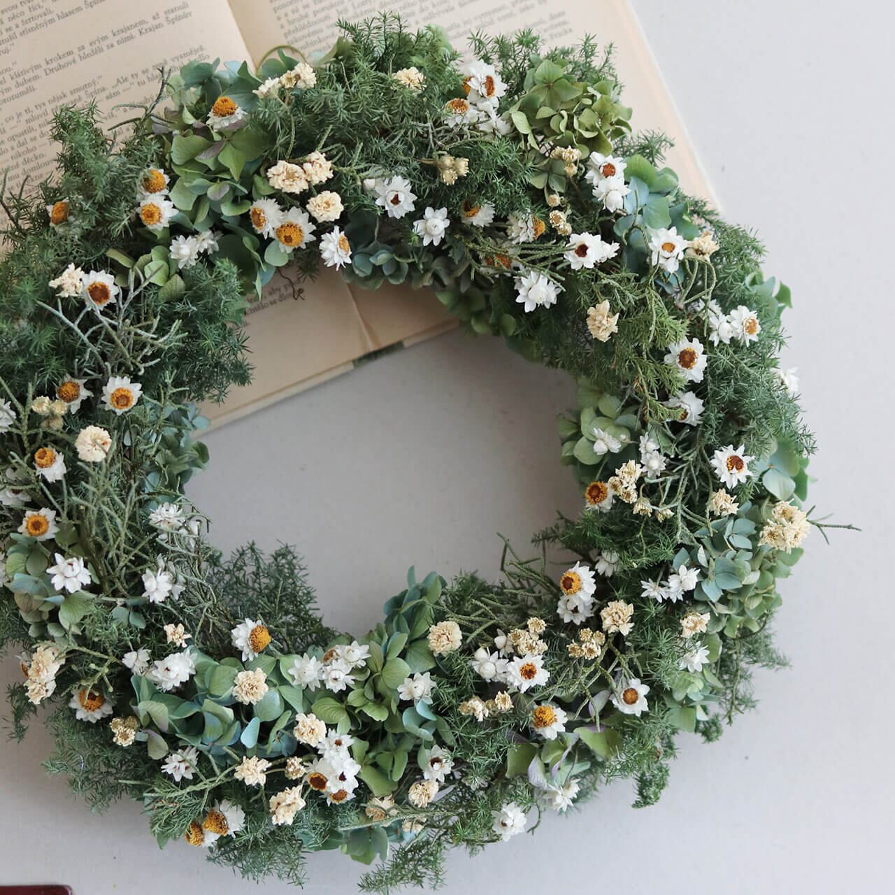 リース | 富良野 花七曜 | ドライフラワー リース スワッグ 焼菓子