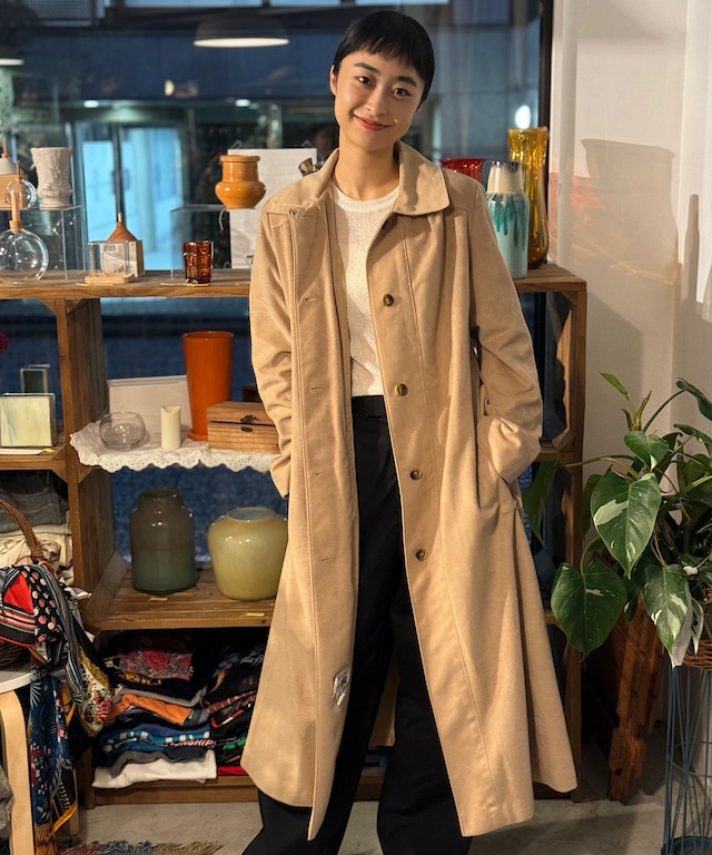 【送料無料】Fake suede coat