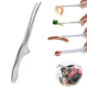 BIUTEFOR トング ステンレス 焼肉トング (2本セット) キャンプ バーベキュー 薬味 調理用 すべりどめせっけい 堅牢耐摩耗性