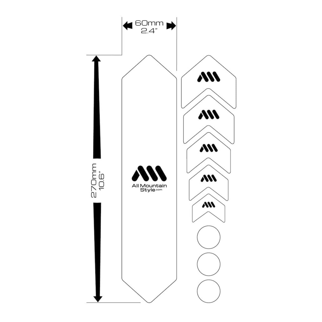 ALL MOUNTAIN STYLE】AMS Honeycomb Frame Guard [ハニカム フレーム