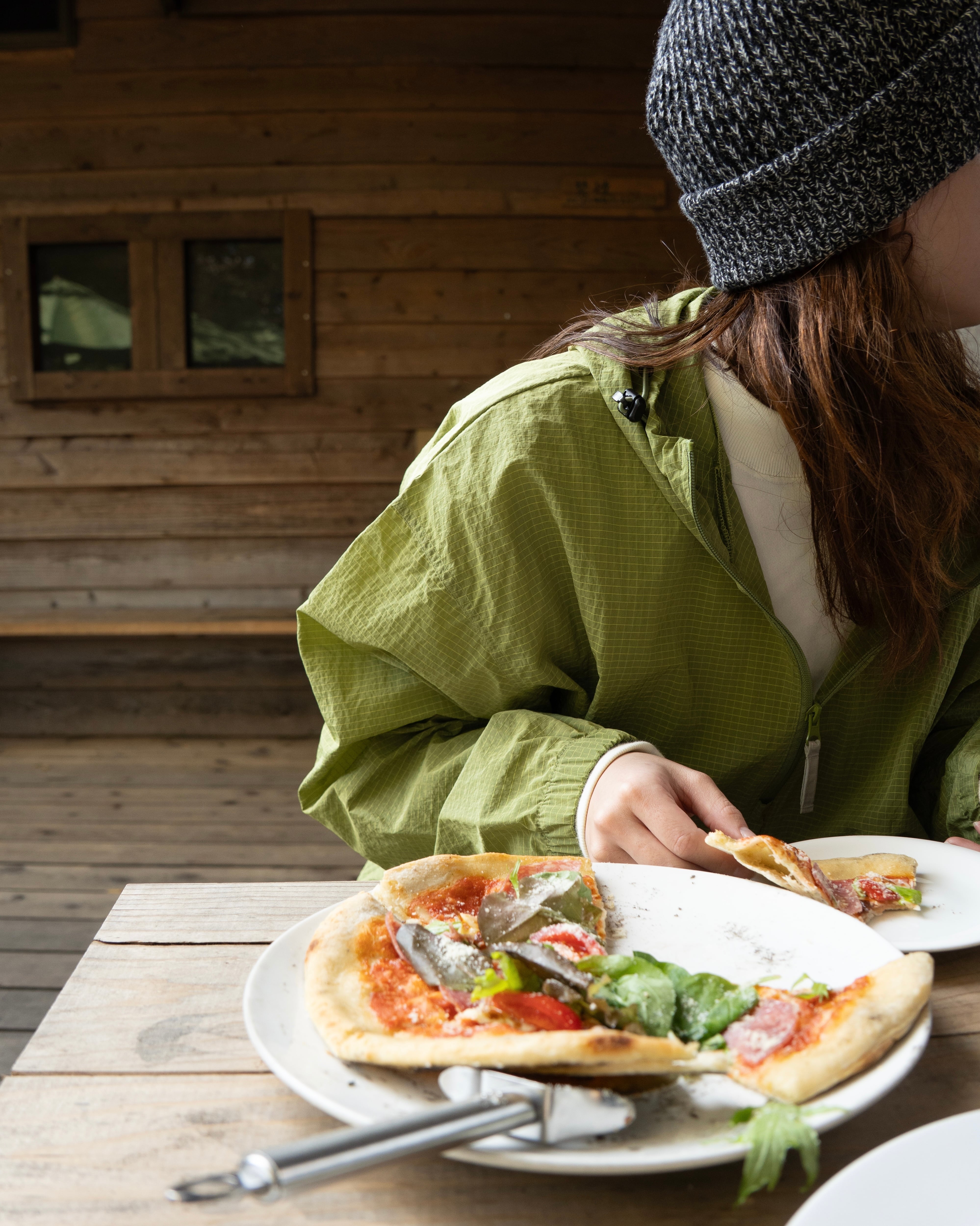 GRAPH CHECK NYLON ANORAK LEAF GREEN | What's up?