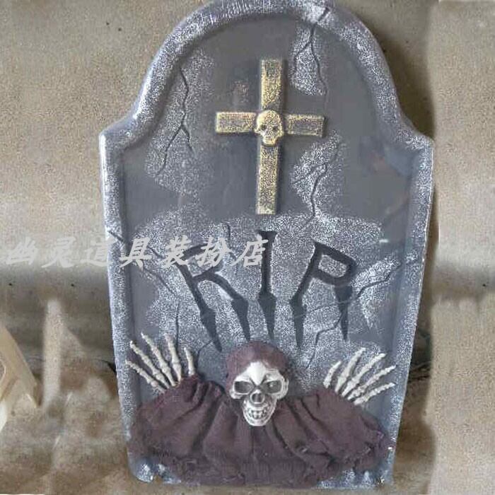 ✞ 新品 墓石60cm 棺桶カンオケ ✞ skull 骸骨 スカル ドクロ 髑髏