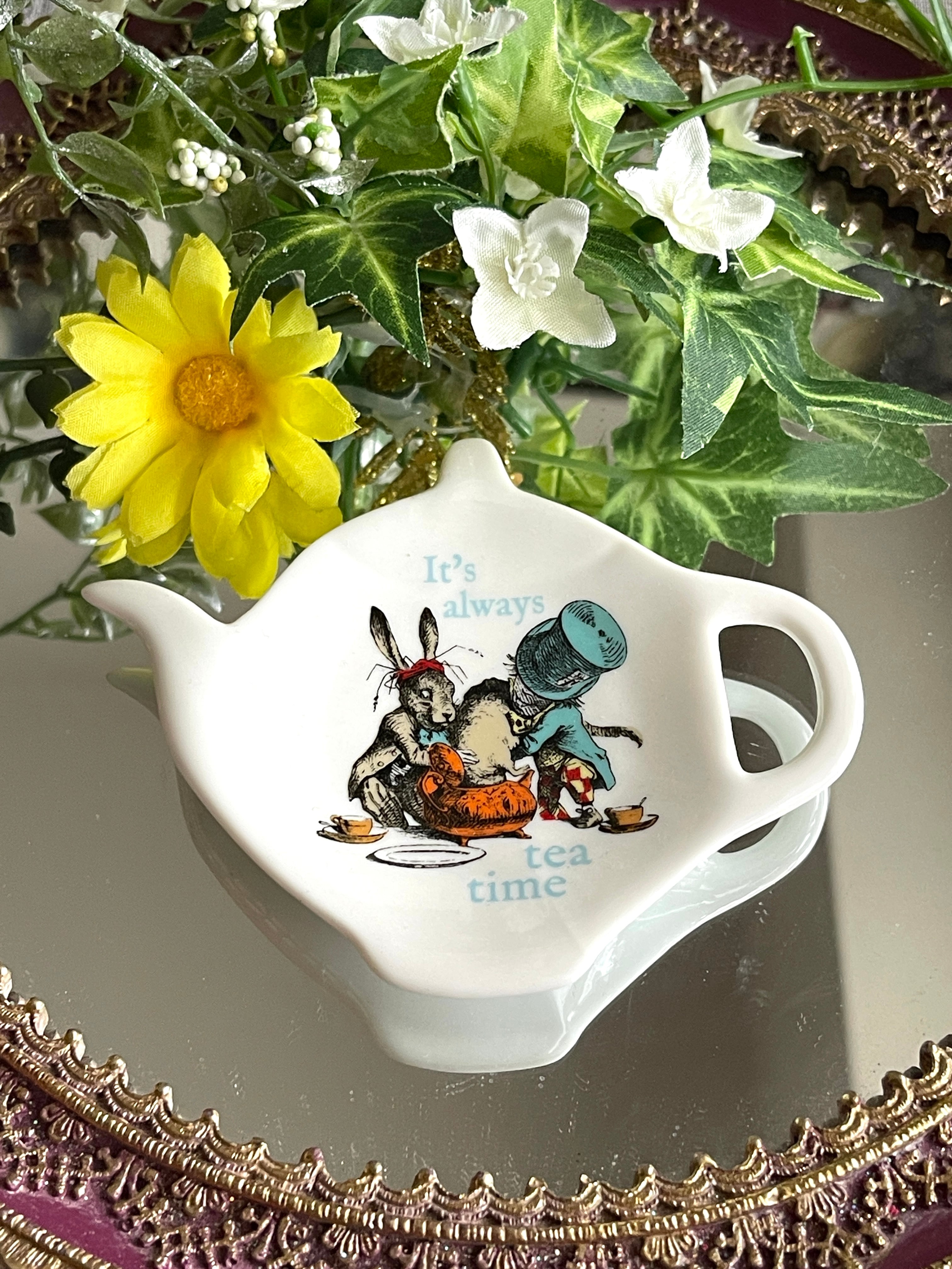 ◇ティーバッグトレイ◇お茶会◇アリス◇陶器◇◇英国◇◇◇ | Merry