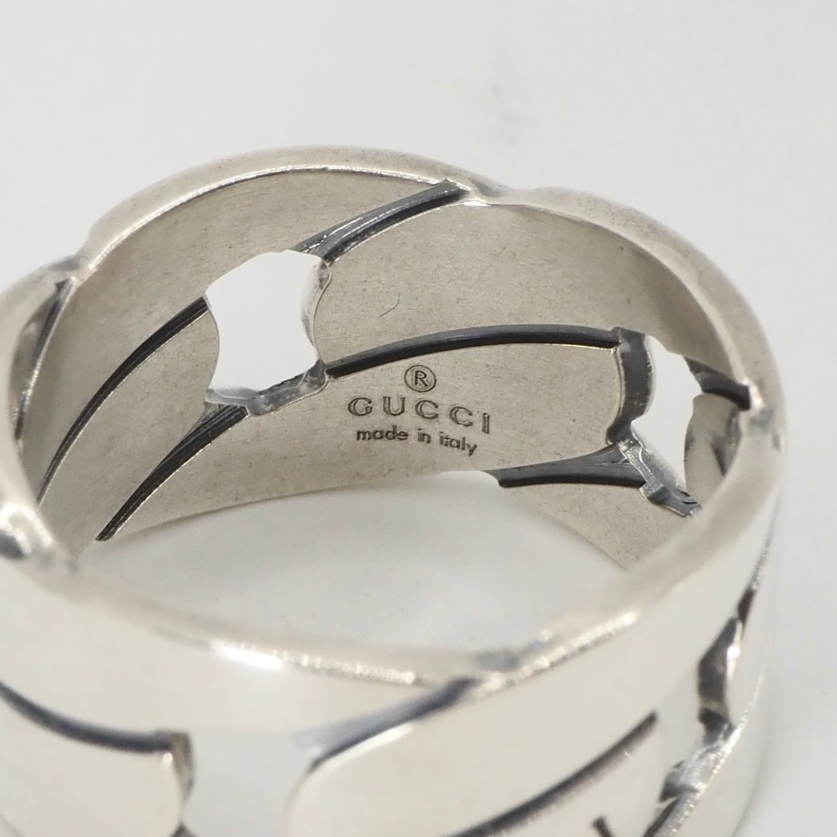 アカネ【新品・未使用】GUCCI シルバー　リング　18号 GUCCI 約18号 チェーンリンクリング シルバー925 グッチ | 2122TOKYO