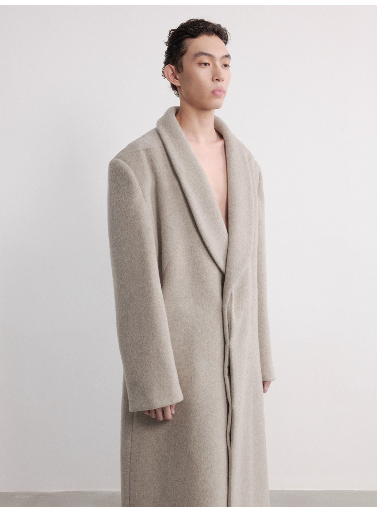 JCAESAR STUDIO WOOL ROPE COAT