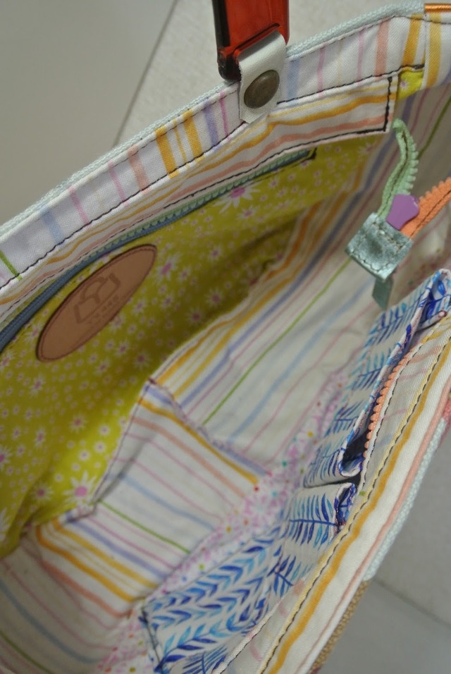 サックスお花のふんわりBag S