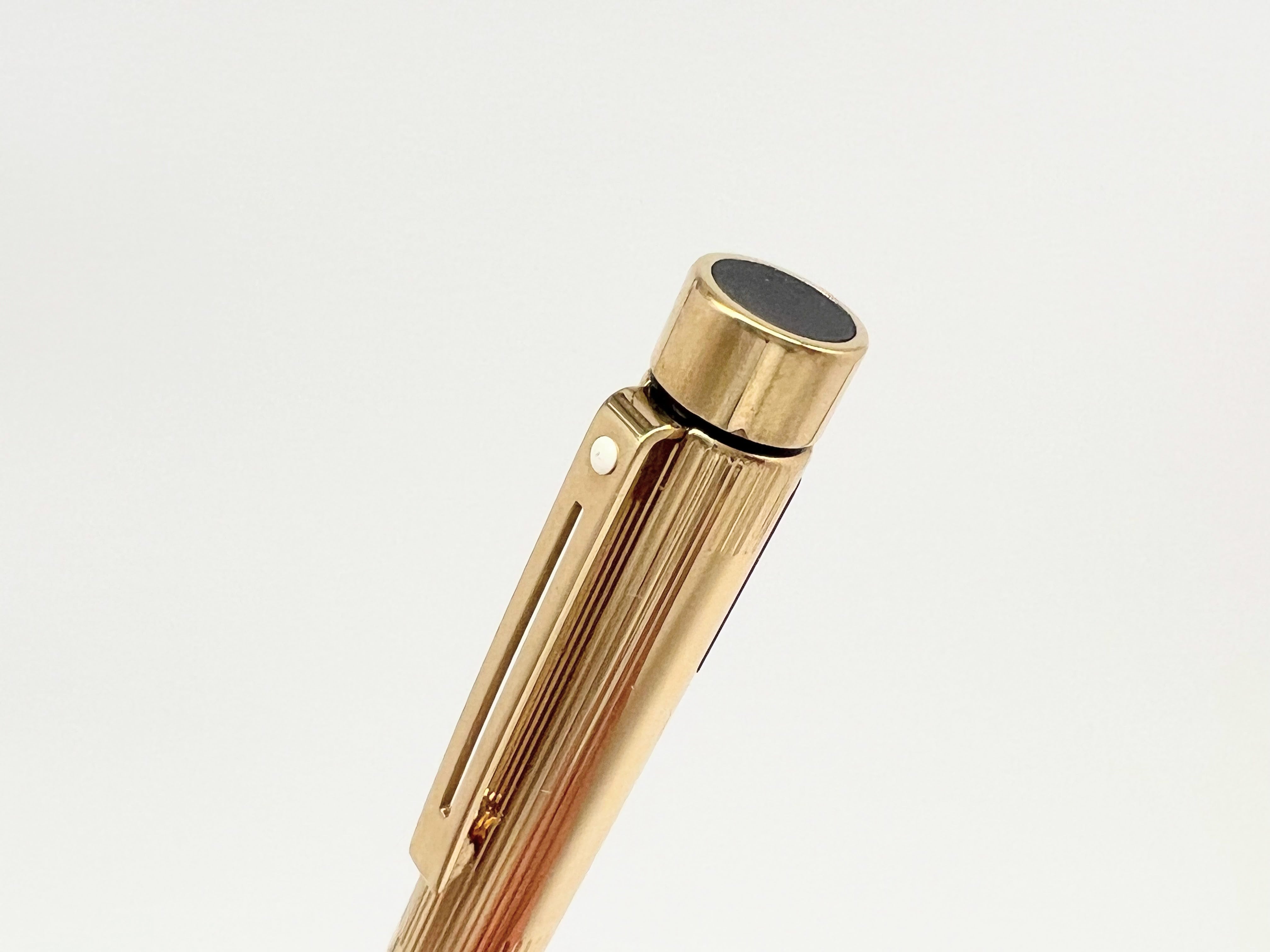 良品 SHEFFER タルガ 1005 GOLD ELECTROPLATED 万年筆 ペン先14K-585