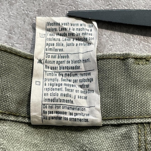 モスグリーン ダブルニー Carhartt B136 MOS 34×30 詳細写真11