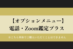 【オプション】電話・Zoom鑑定プラス