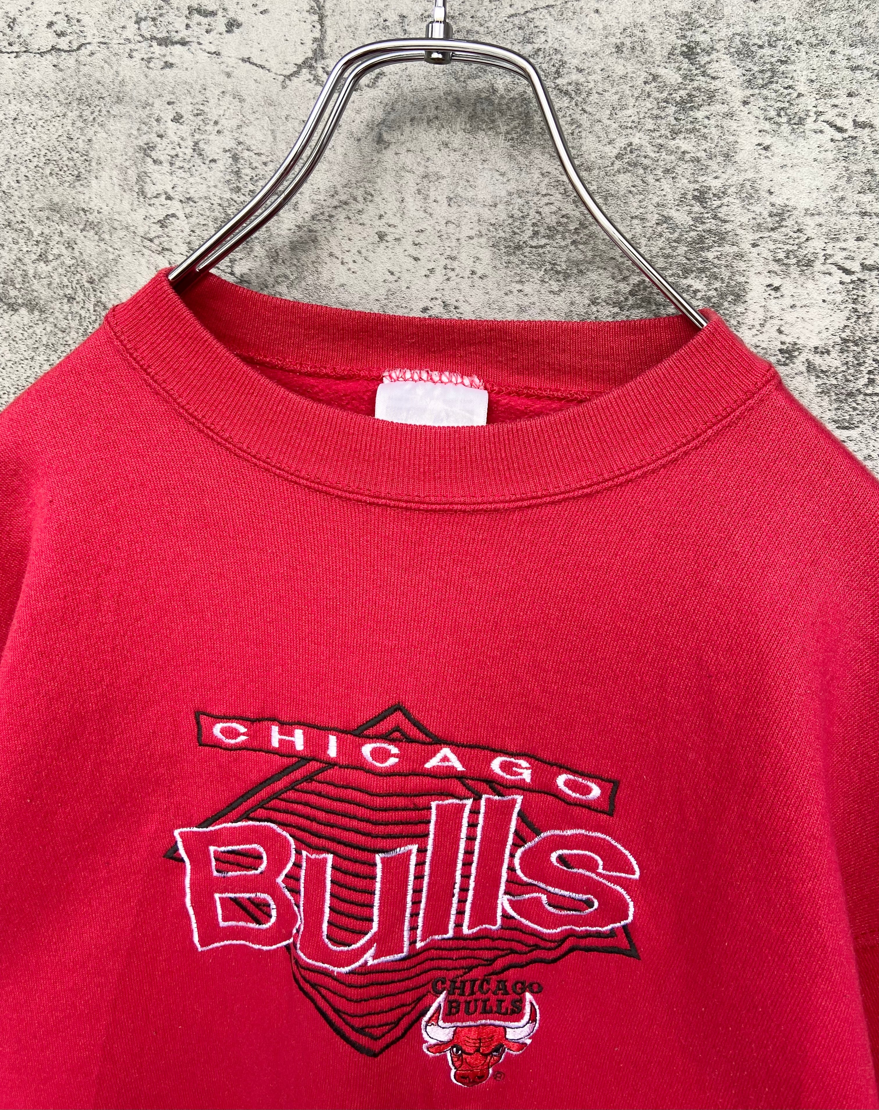 USA製 s Chicago Bulls シカゴブルズ 刺繍 スウェット NBA レッド