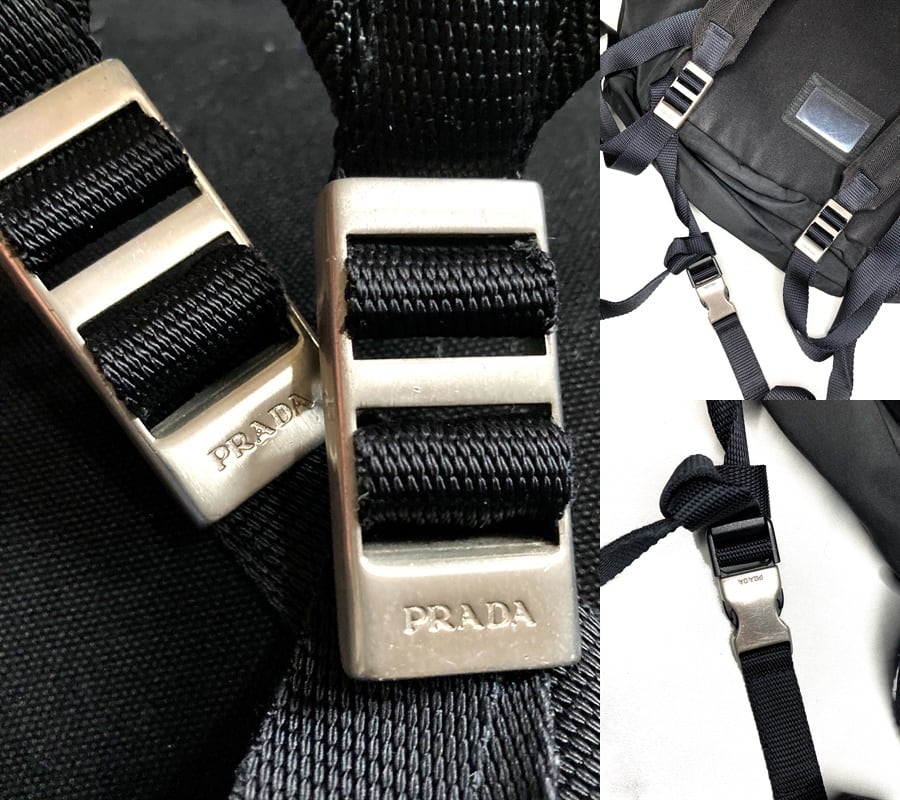 PRADA プラダ 名作 V135 初期 プレート メンズ バックパック リュック