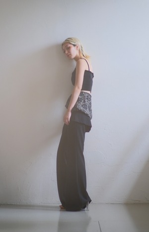 Multi Way Lace Top / BLACK