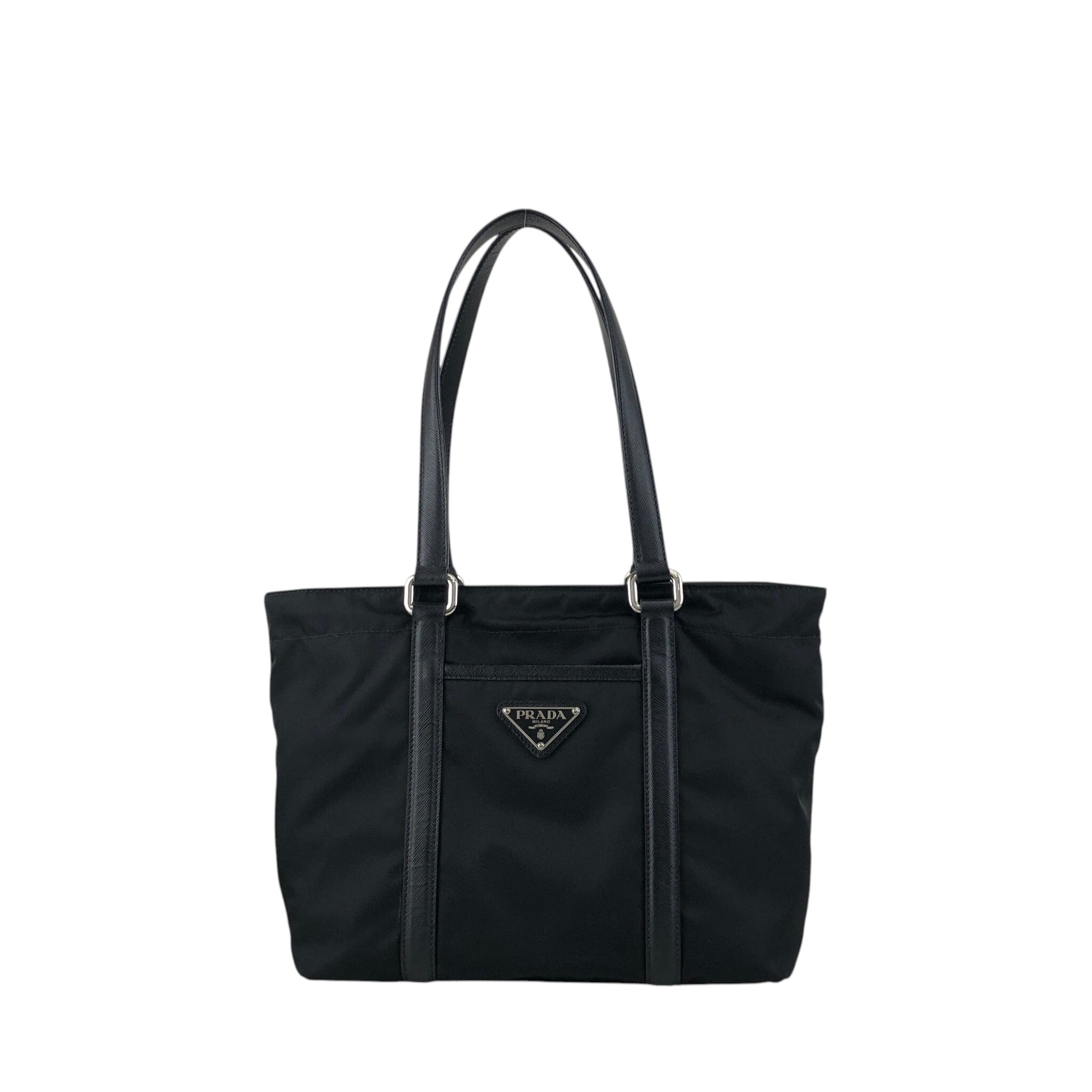 PRADA プラダ ハンドバッグ ブラック トライアングルロゴ ナイロン