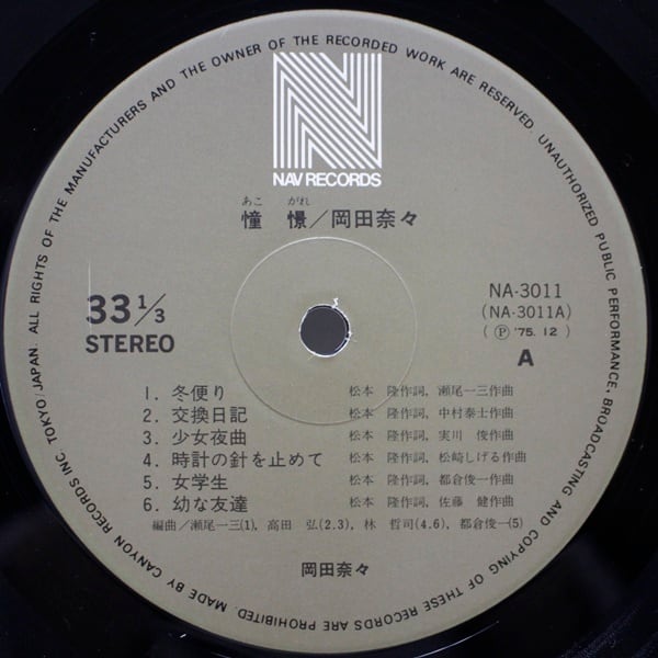 岡田奈々 / 憧憬 あこがれ [NA-3011] - 画像3