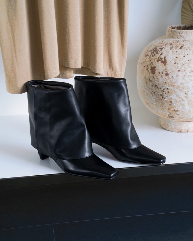 スクエアカットミッドブーツ　G25146