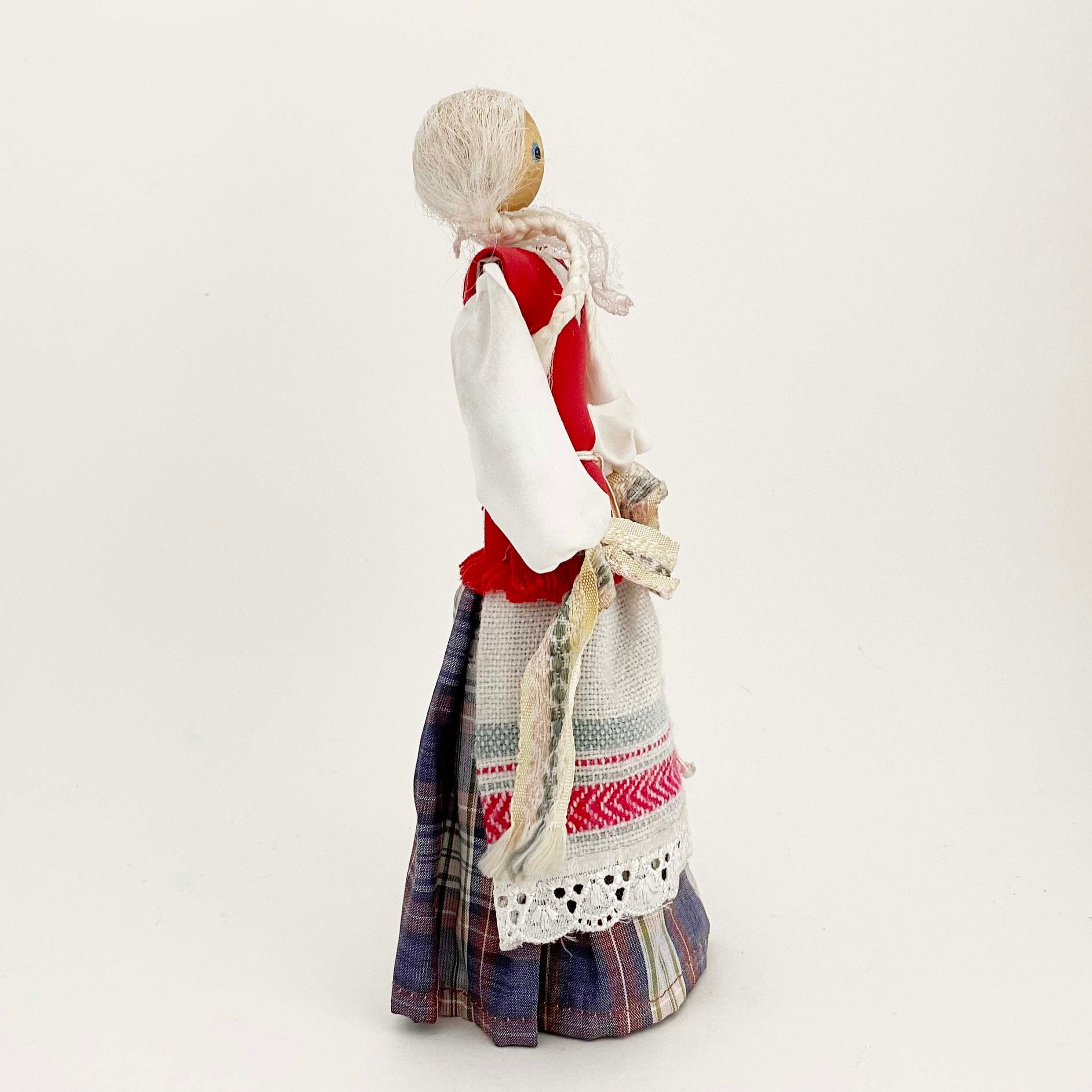 リトアニアの民族人形 ANDO製ヴィンテージ（レースのえり） | kokeshka