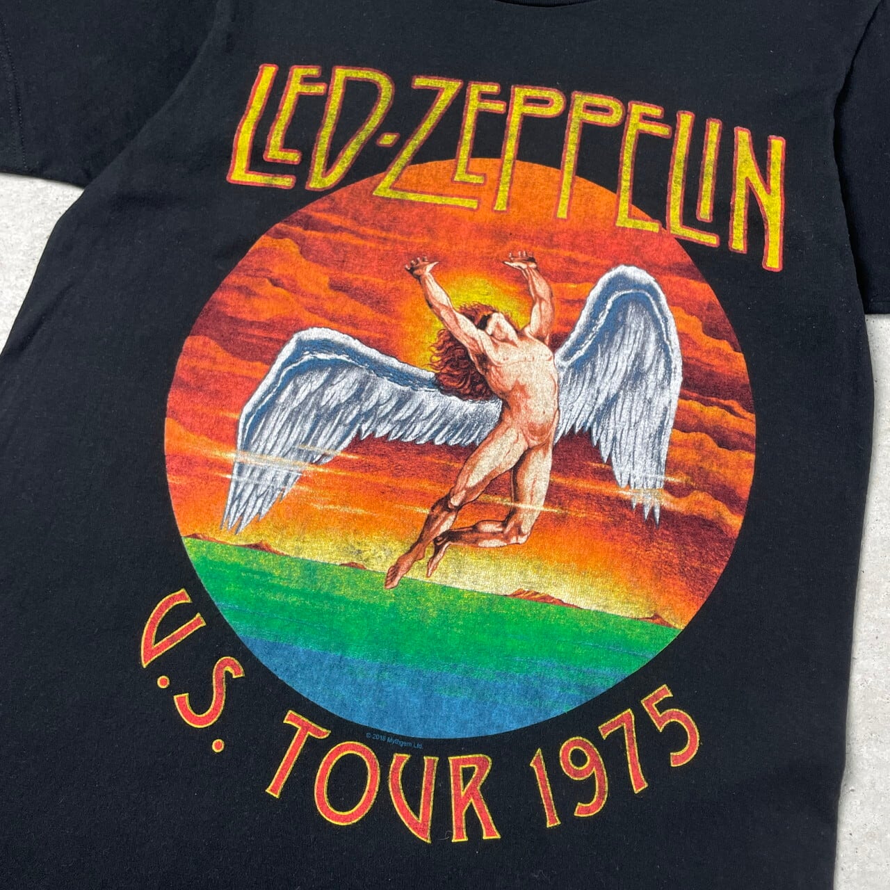 00年代 LED ZEPPELIN レッドツェッペリン U.S.TOUR 1975 リプリント バンドTシャツ メンズM 古着 ブラック 黒色 バンT  00s【Tシャツ】【FSS2308-50a】 | cave 古着屋【公式】古着通販サイト