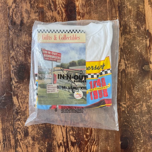 1998y 50th Aniversary "In-N-Out Burger"  Tee/Hanes Beefy Tee/ XL