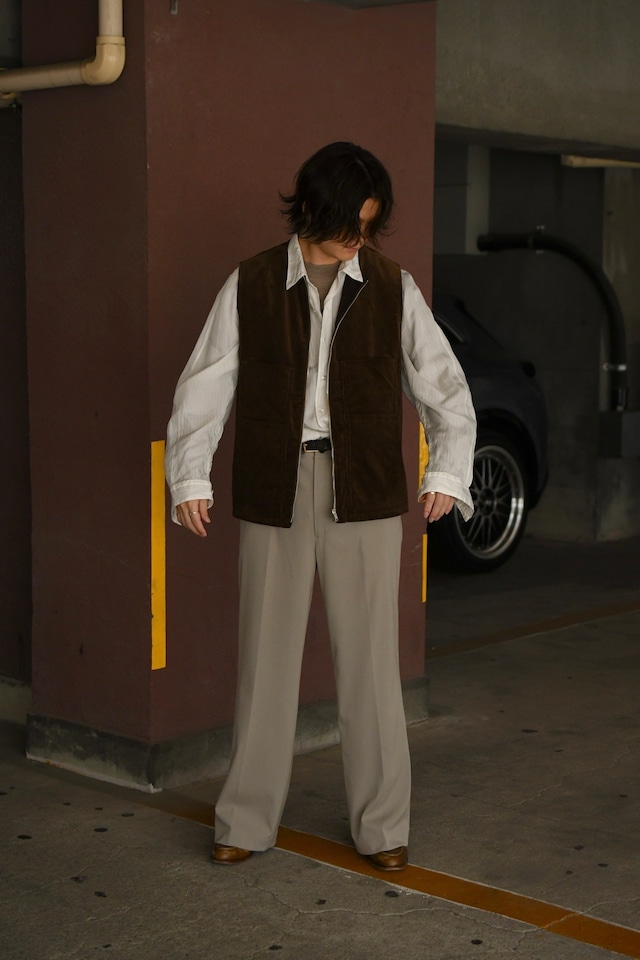 BATONER / BABY WOOL CREW NECK (Melange Beige)