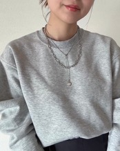 Long Chain mantel Necklace［SSN096］