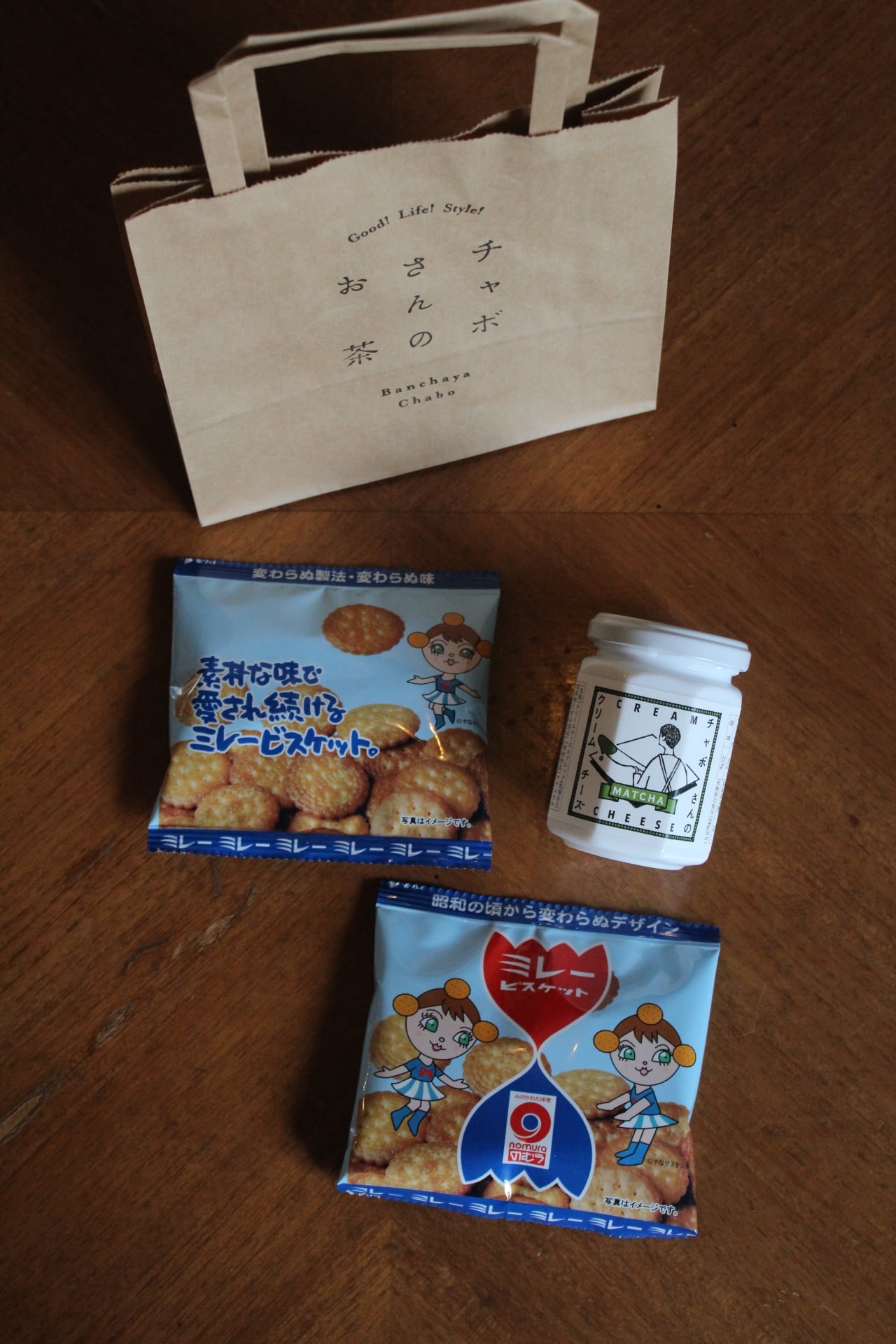 クリームチーズとミレービスケット