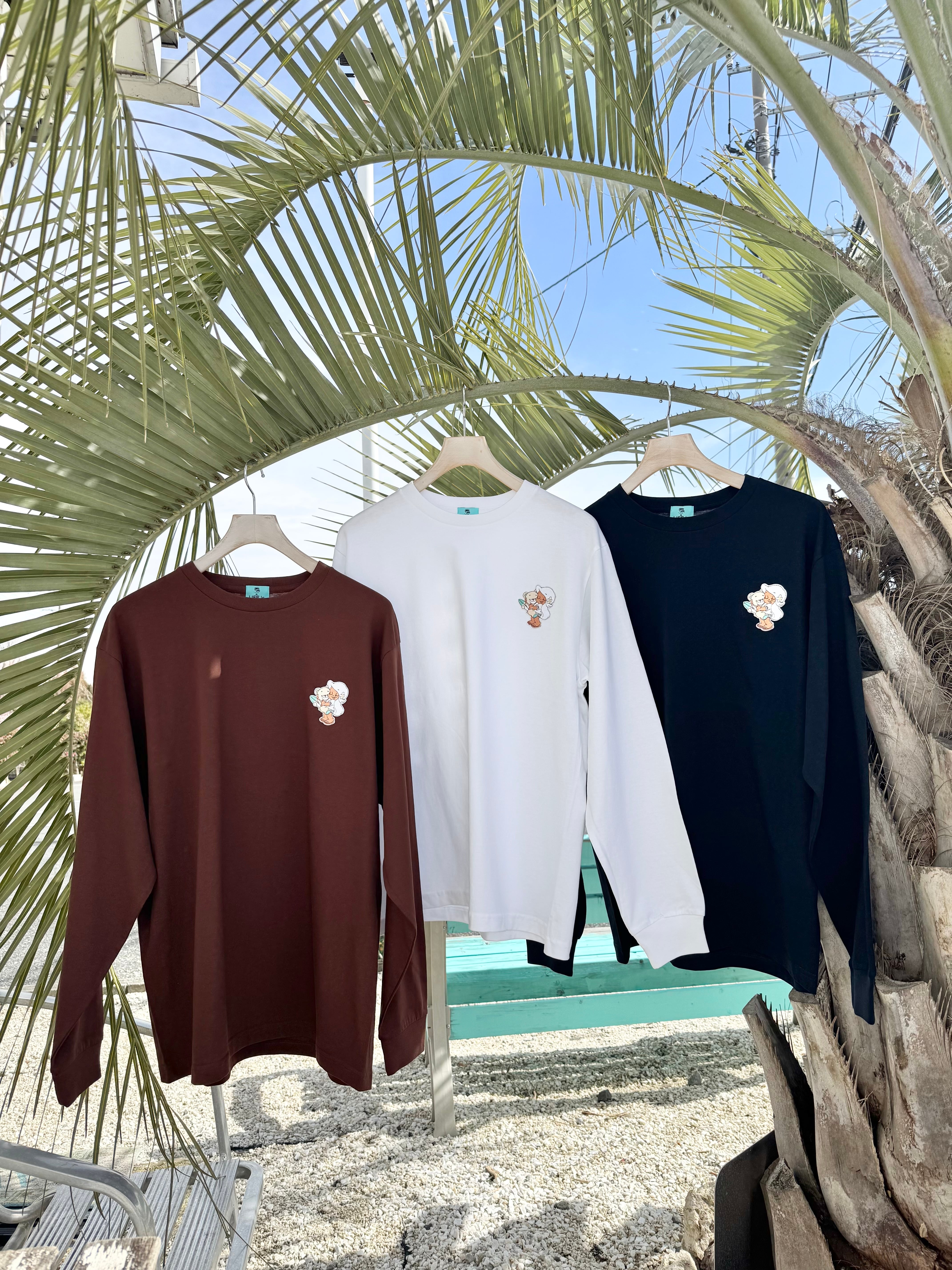 LIFE is bear × mapua 刺繍ワッペンロンT ¥5,800+tax