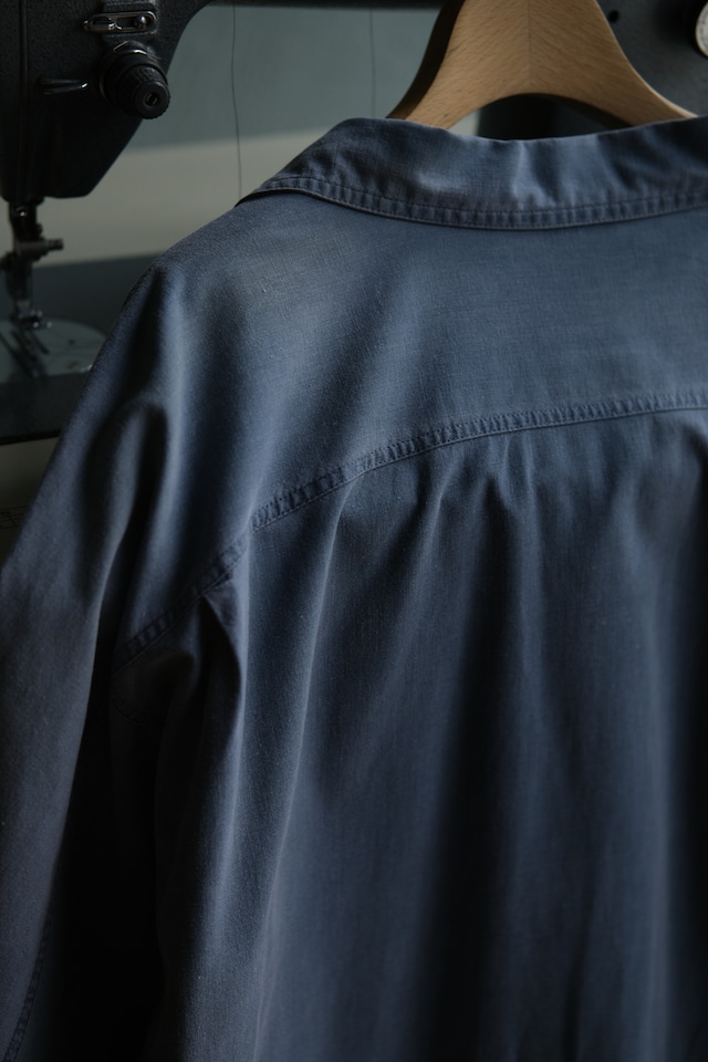 Utah/ "DIRECTIONS" open collar short sleeve cotton shirt