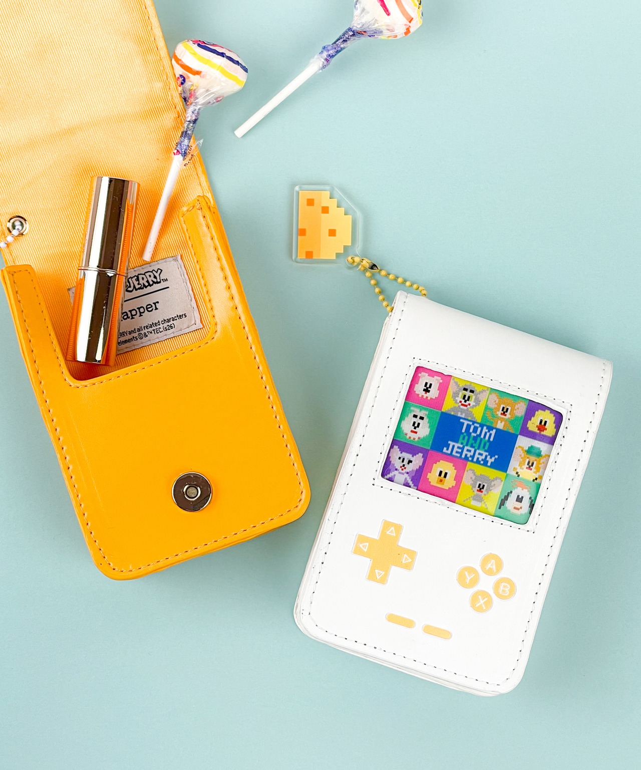 F268003_TOM and JERRY×Flapper ゲームモチーフポーチ - 1