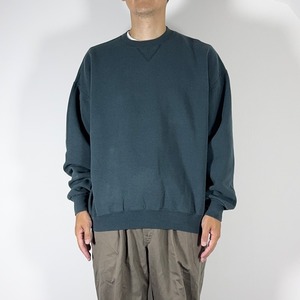 90s Russell Athletic sweatshirt solid blue green XL 古着