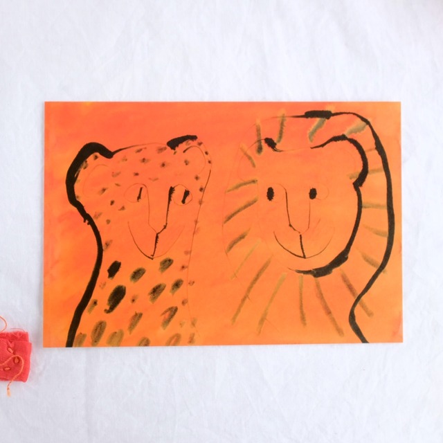 【きくちちき】ポストカード「ぼくだよぼくだよ・ふたり」