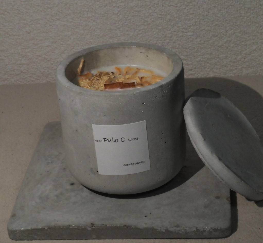 Palo C in stone」パロサントキャンドル | kocotte candle