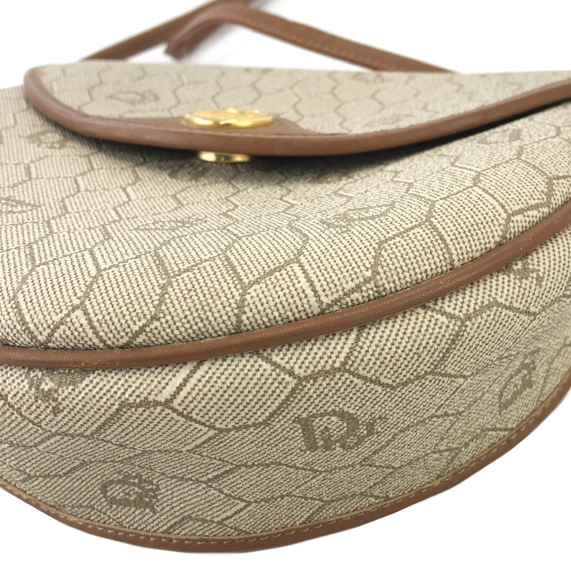 Christian Dior クリスチャン ディオール ハニカム柄 PVC×レザー Christian Dior クリスチャン ディオール ハニカム柄 PVC×レザー