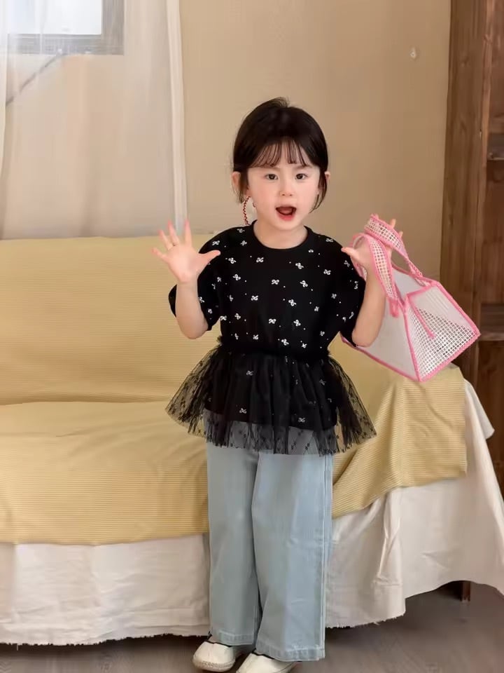 リボンチュールトップス