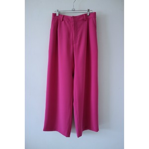 二重織サテンパンツ・ビビッドピンク