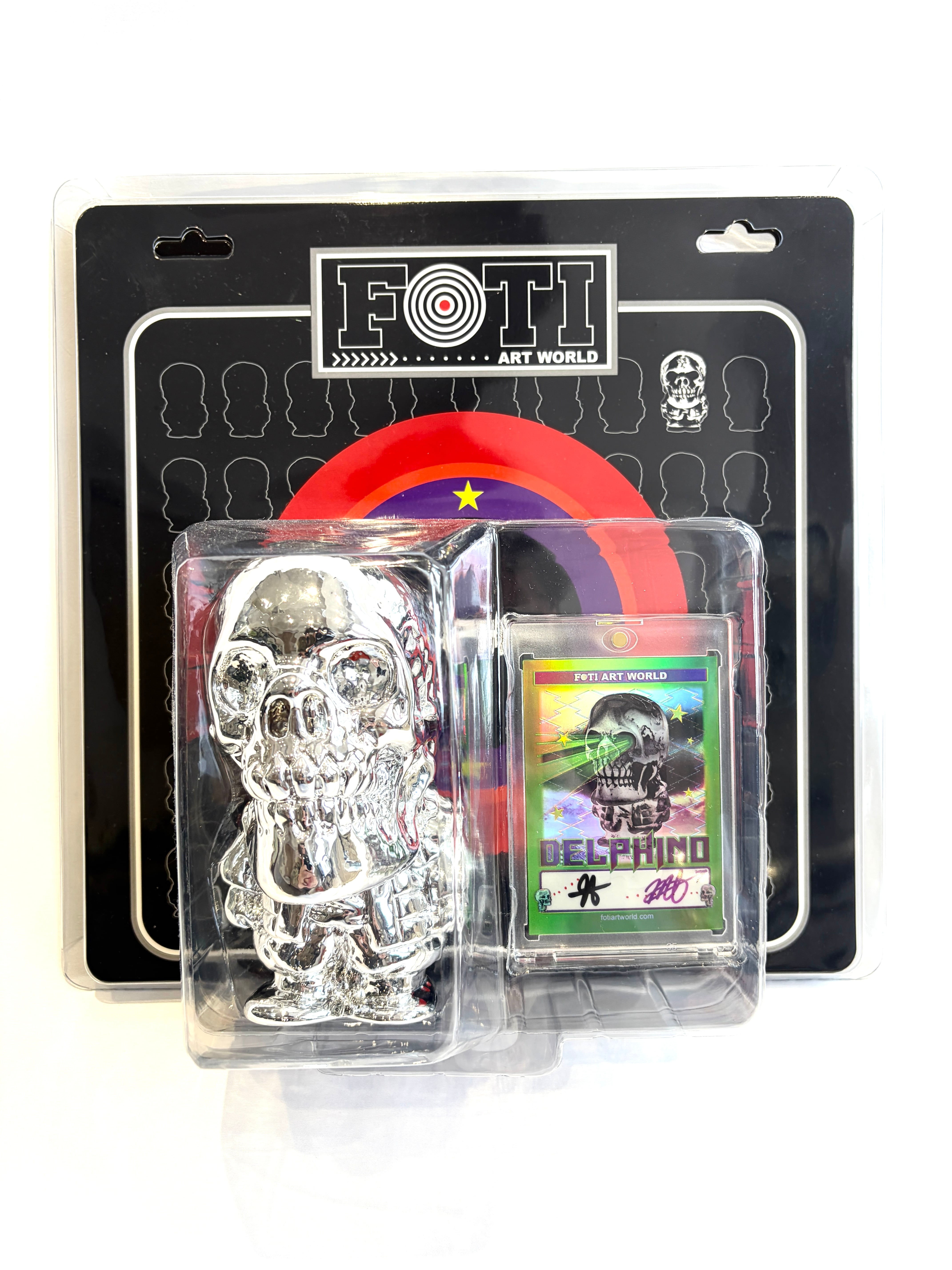 FOTI ART WORLD DELPHINO フィギュア 世界限定100体 FOTI ART WORLD ジョー・フォティ Delphino Chrome Set メタリック