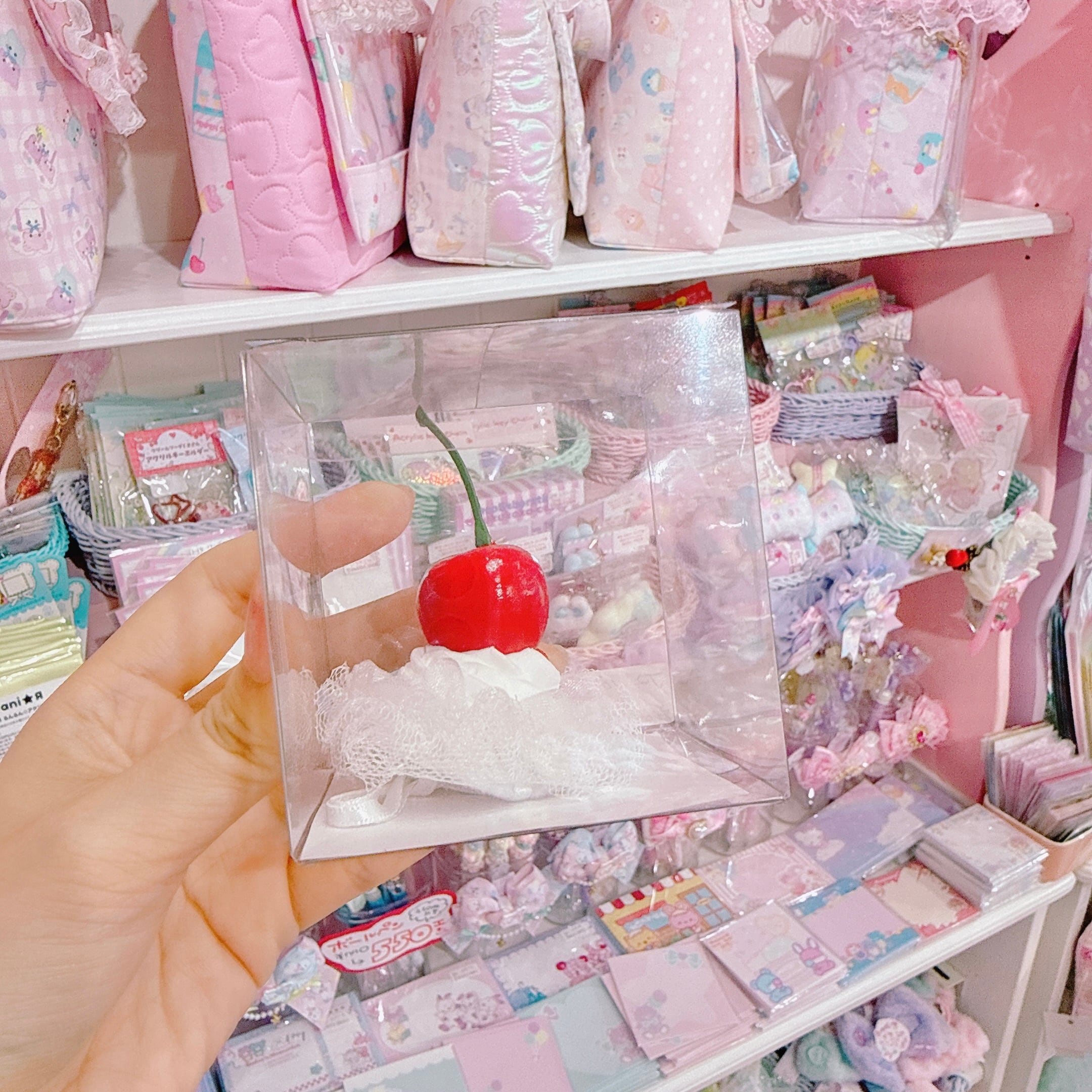 【J2】16-19ぬいぐるみ用ホイップチェリーヘッドドレス