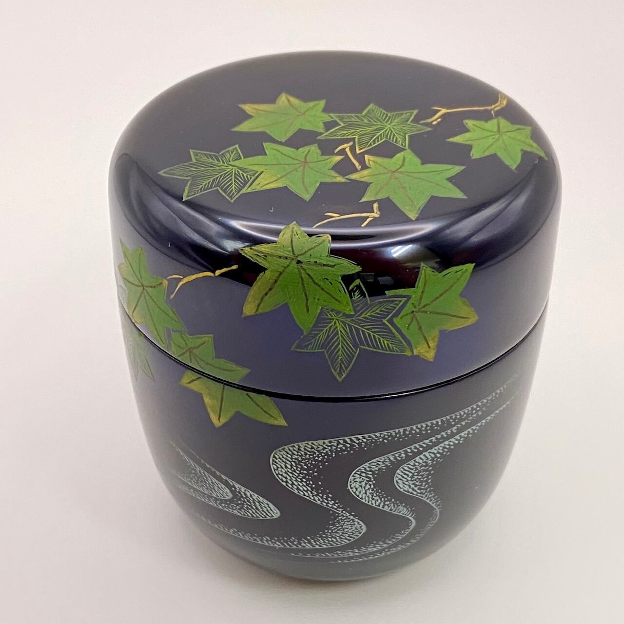 新品】中棗 沈金 青楓流水 西村宗幸 共箱入 薄茶器 | 錦玉堂