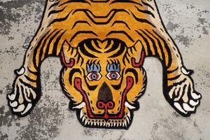 Tibetan Tiger Rug 《Lサイズ•シルク029》チベタンタイガーラグ