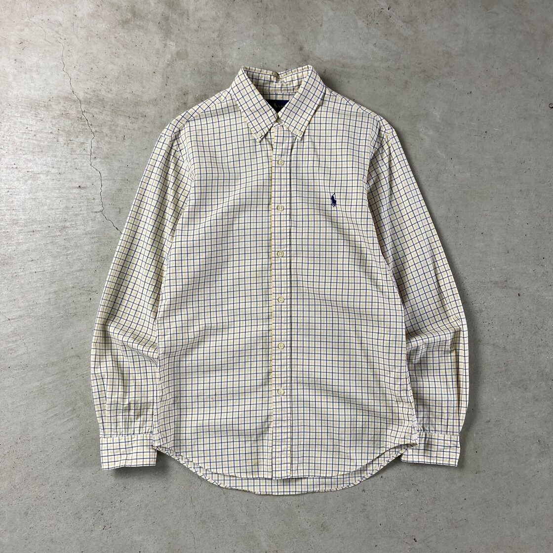 Ralph Lauren ラルフローレン SLIM FIT 長袖 チェックシャツ メンズM 