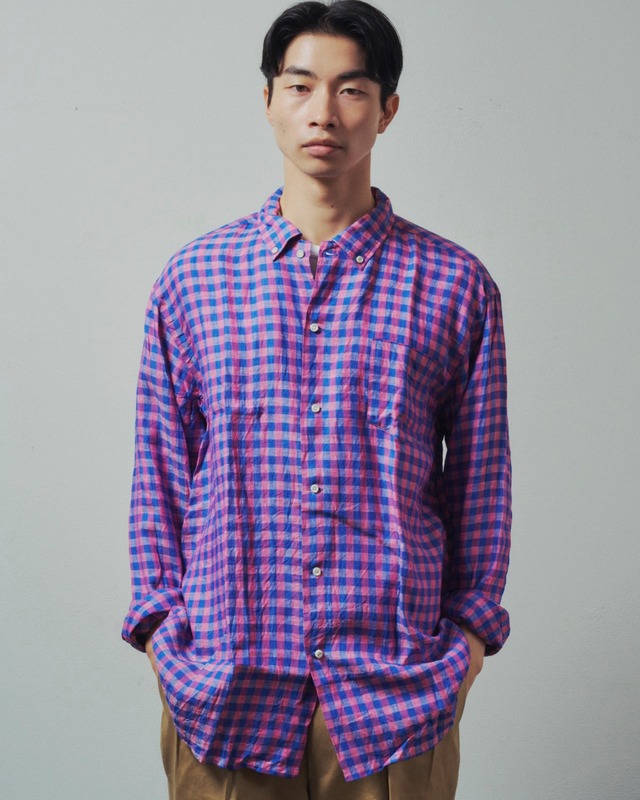 【新品】SUNSHINE＋CLOUD MINTENS限定品 SPECIAL LINEN SHIRT BIG SIZE Made in JAPAN CANCLINI LINUS  New west ／ サンシャインプラスクラウド カンクリーニ スペシャル リネン シャツ ピンク 日本製 サイズ４（XL）ニューウエスト