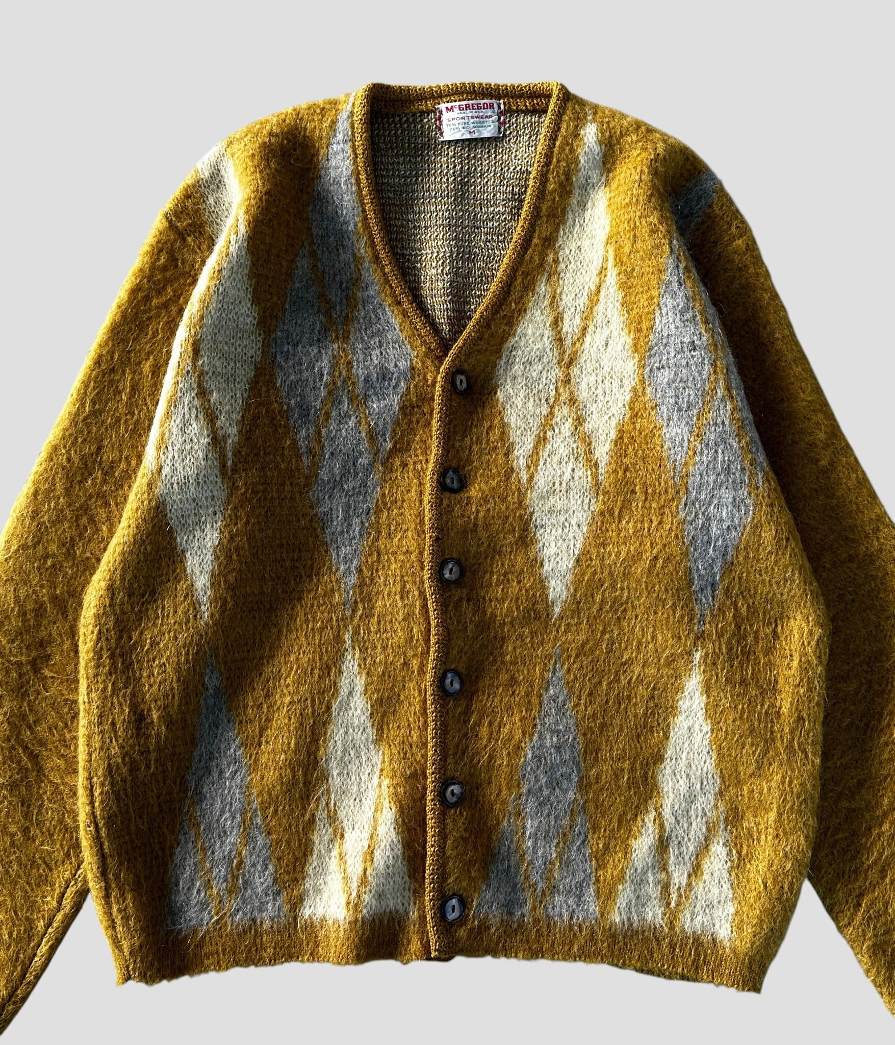 McGREGOR- Vintage 60s M Mohair Cardigan made in USA | BEGGARS