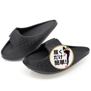 【特価処分】[Tomjen] ダイエットスリッパ 【理学療法士監修の履くだけながらエクササイズ】（美脚、メリハリボディを同時に目指せる） 健康スリッパ 健康サンダル 体幹トレーニング ダイエットサンダル サイズ23.5〜24.5cm推奨 ブラック（ピンク）